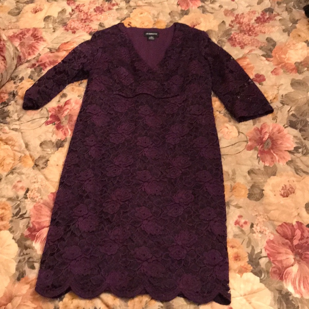 Purple Lace Liz Claiborne Cocktail dress
